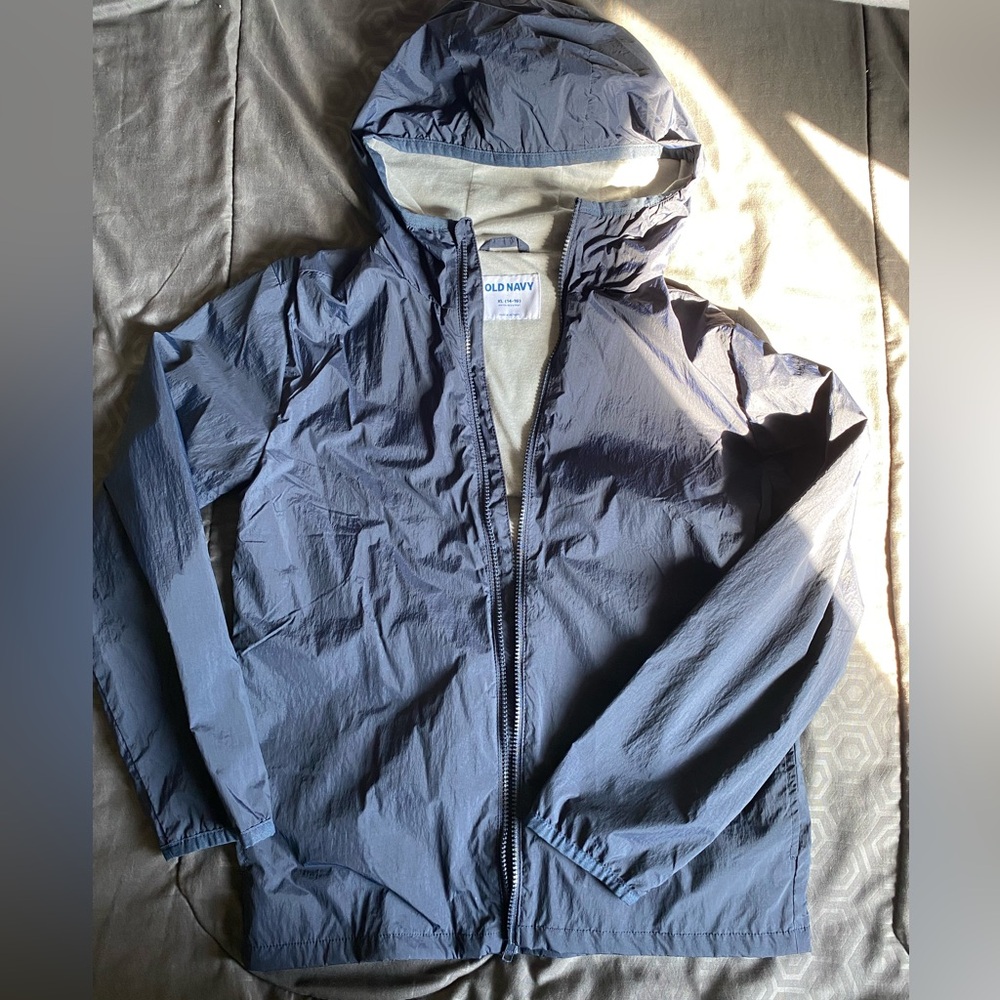 Old Navy blue Hooded Windbreaker